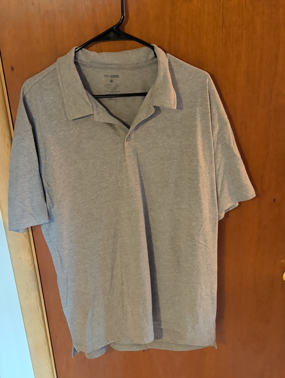 Men's Heather Light Gray Short-Sleeve Polo